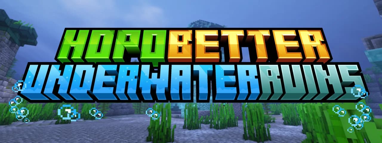 Hopo Better Underwater Ruins 1.16.5 — скачать дата-пак