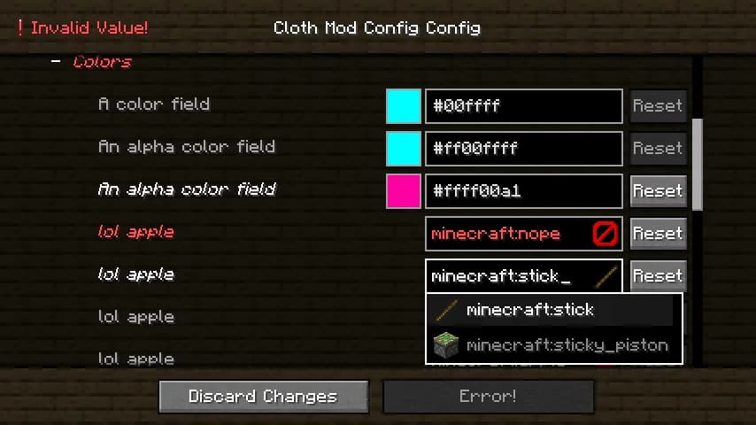Cloth Config API для Minecraft 1.18.2 — скачать на Forge
