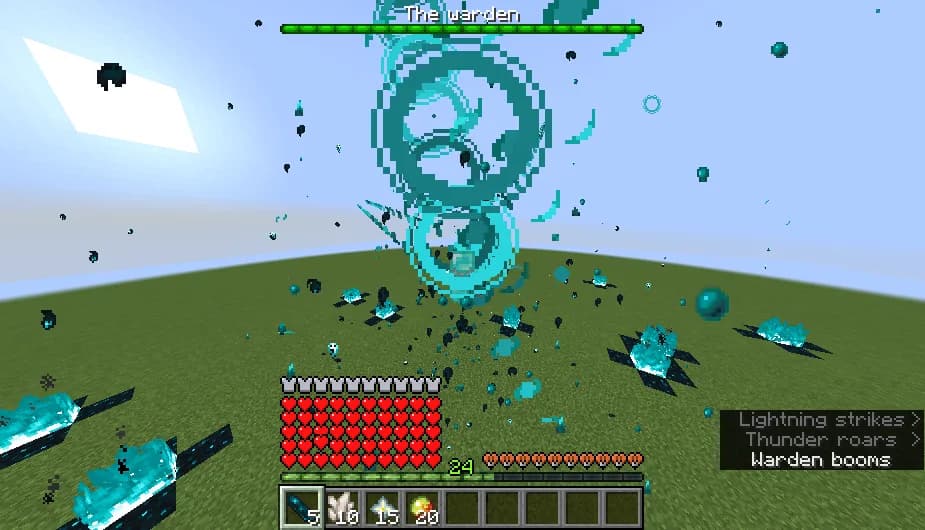 Трансформация Вардена в Minecraft — мод Warden Bossfight
