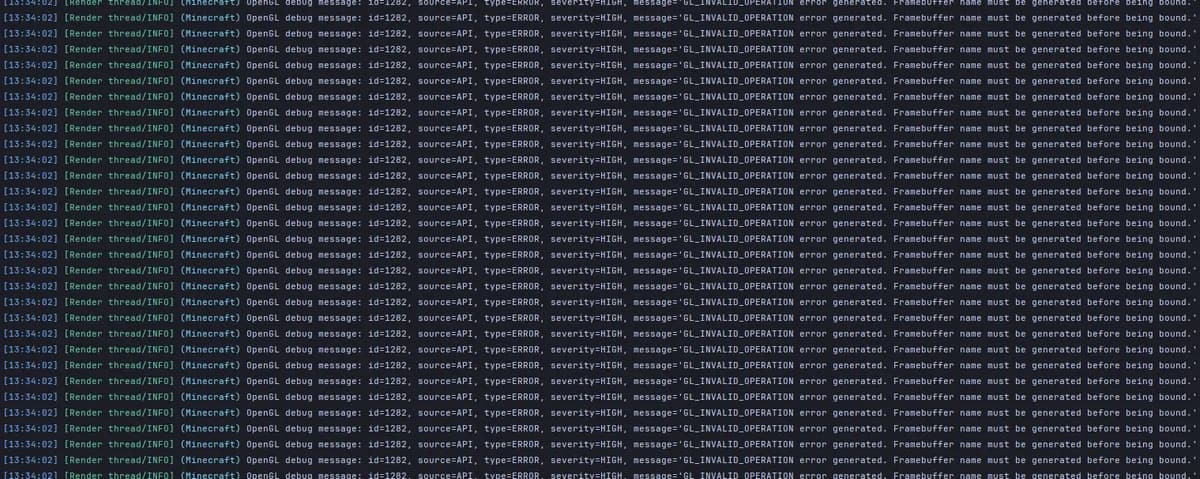 OpenGL Error 1282 в Майнкрафте: как исправить