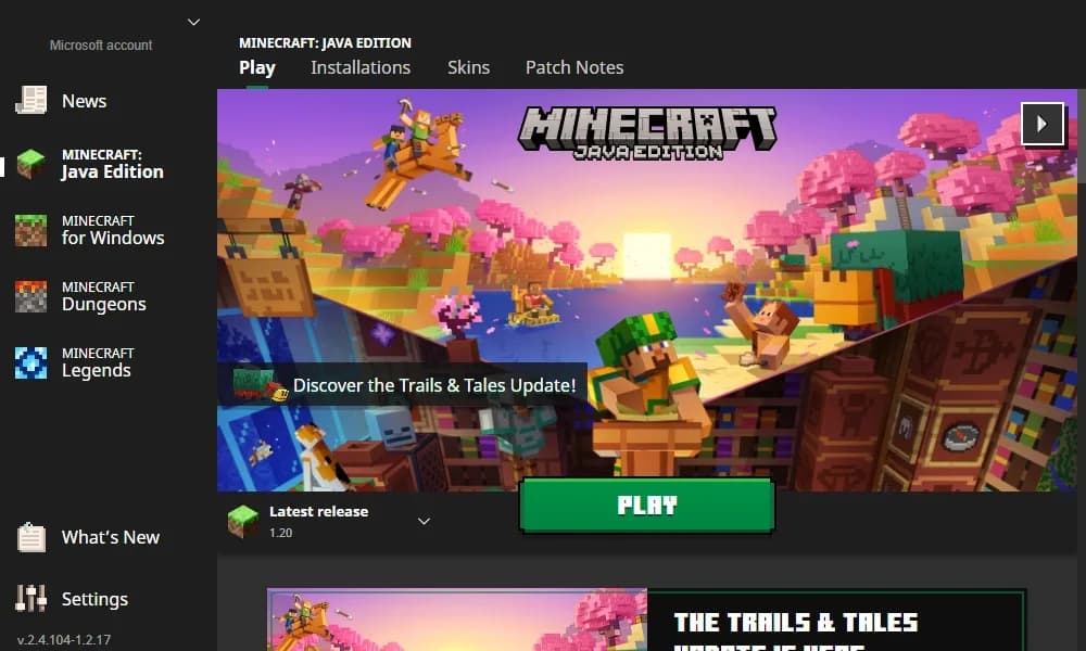 Официальный лаунчер Minecraft