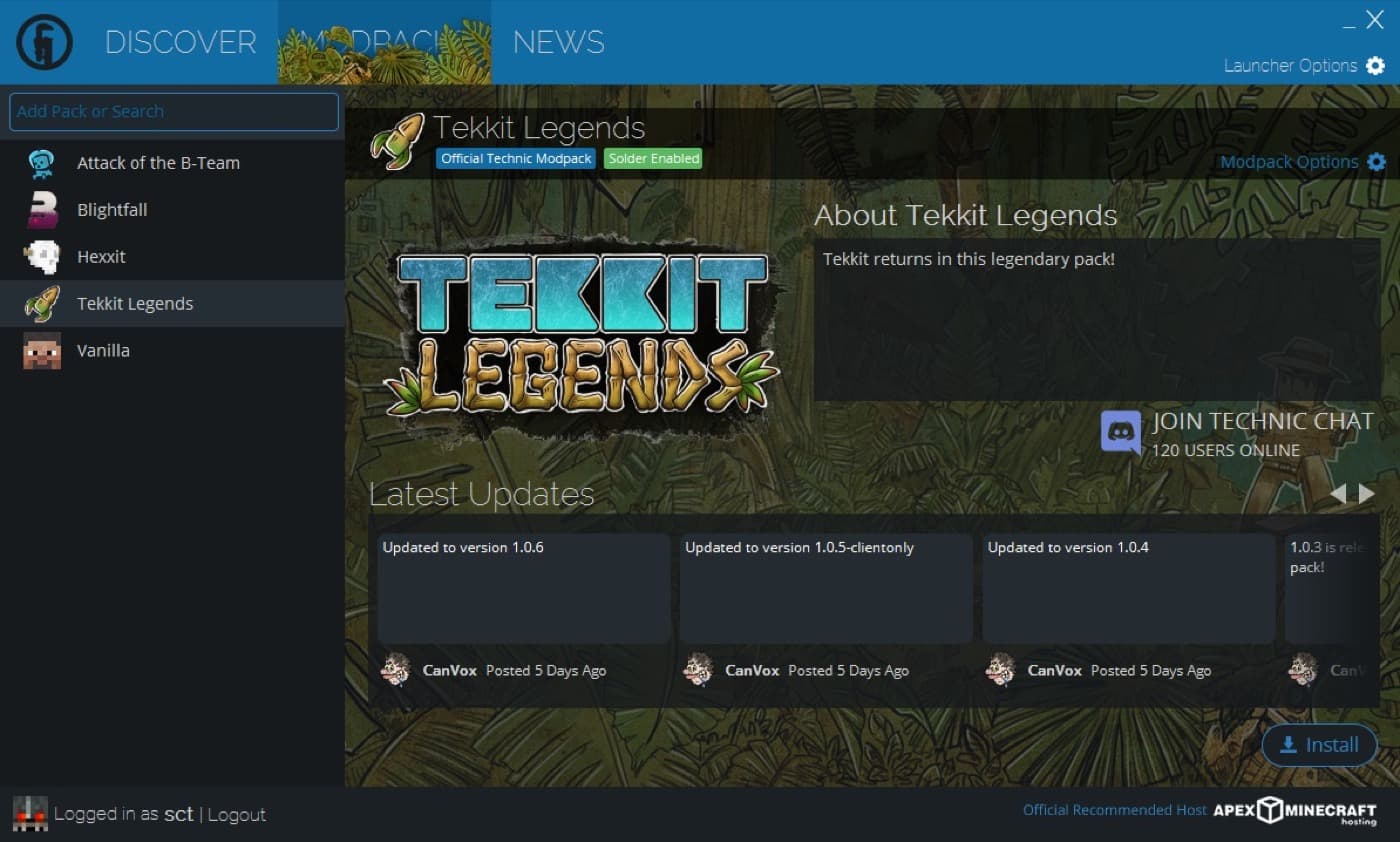 Technic Launcher — скриншот 1