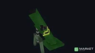 3d models MINECRAFT - Миномет